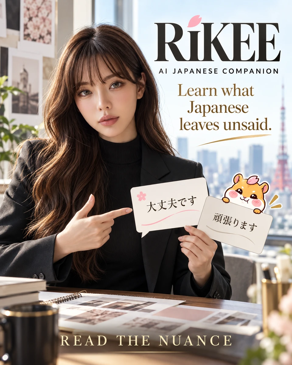 RIKEE 橘凜花全球多語系學伴海報